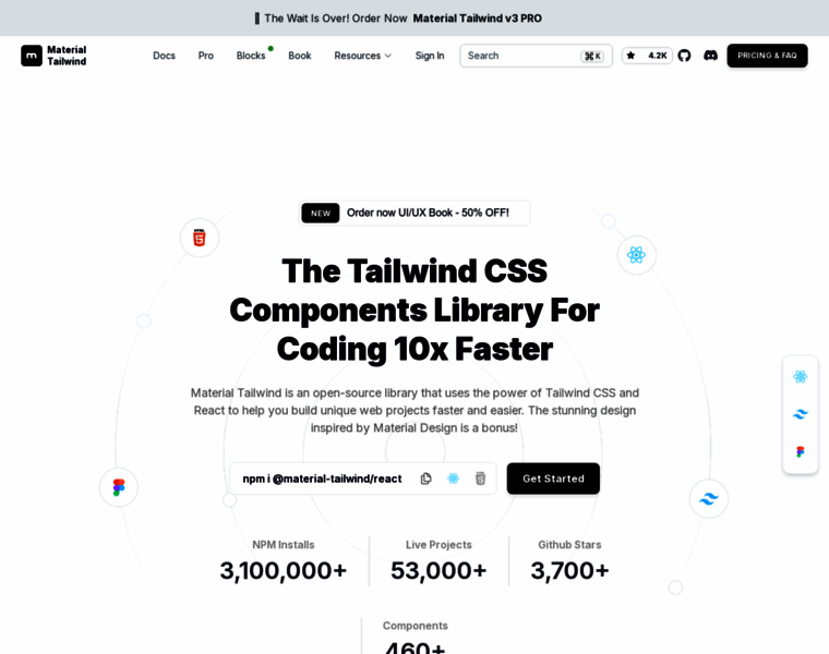 Material-tailwind.com thumbnail Material-tailwind.com thumbnail