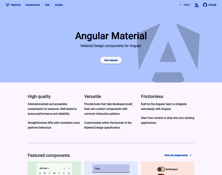 Material.angular.io thumbnail