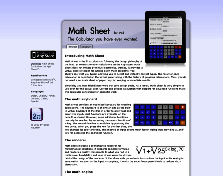 Math-sheet.de thumbnail