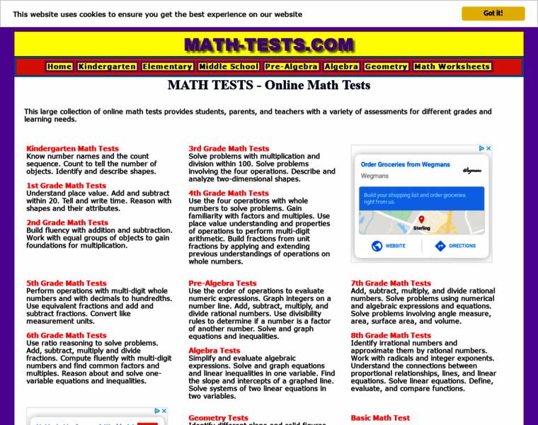 Math-tests.com thumbnail