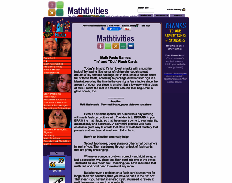 Math.afterschooltreats.com thumbnail