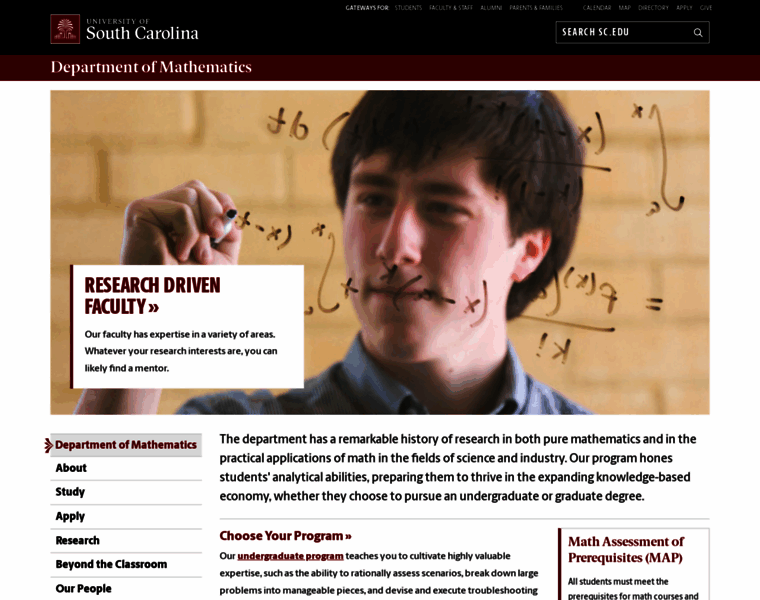 Math.sc.edu thumbnail Math.sc.edu thumbnail