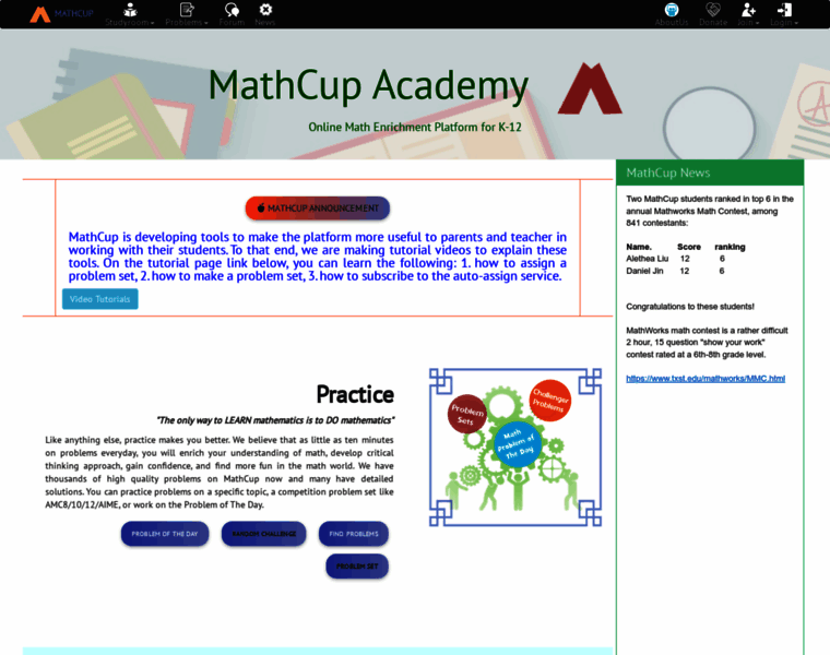 Mathcup.com thumbnail