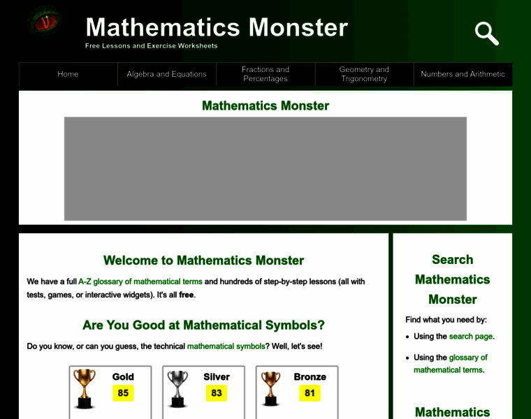 Mathematics-monster.com thumbnail