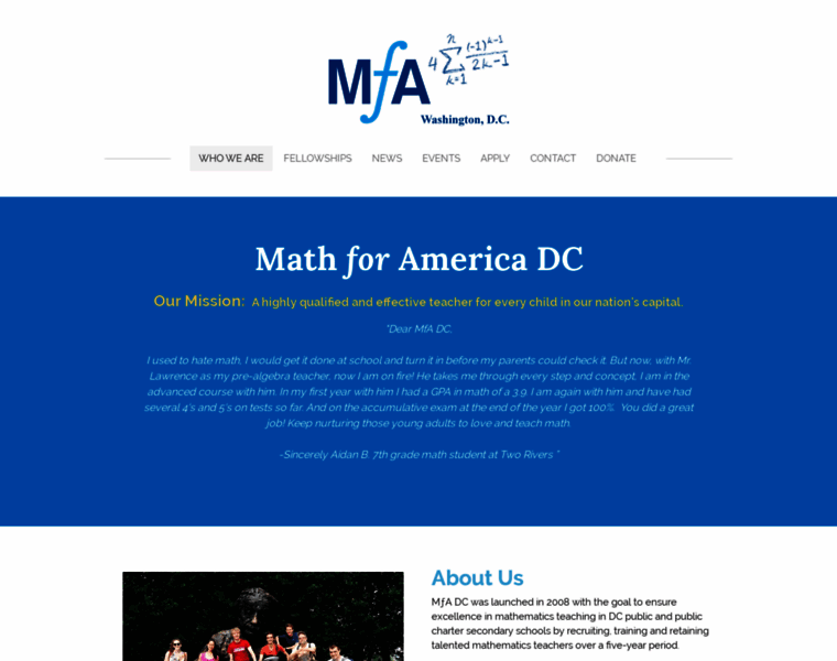Mathforamericadc.org thumbnail