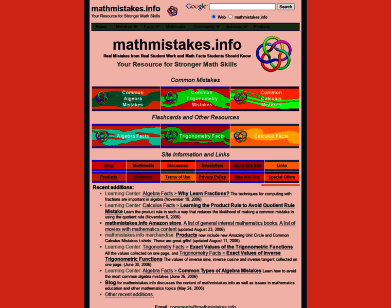 Mathmistakes.info thumbnail