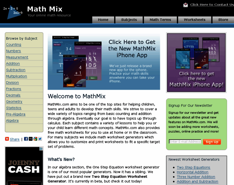 Mathmix.com thumbnail