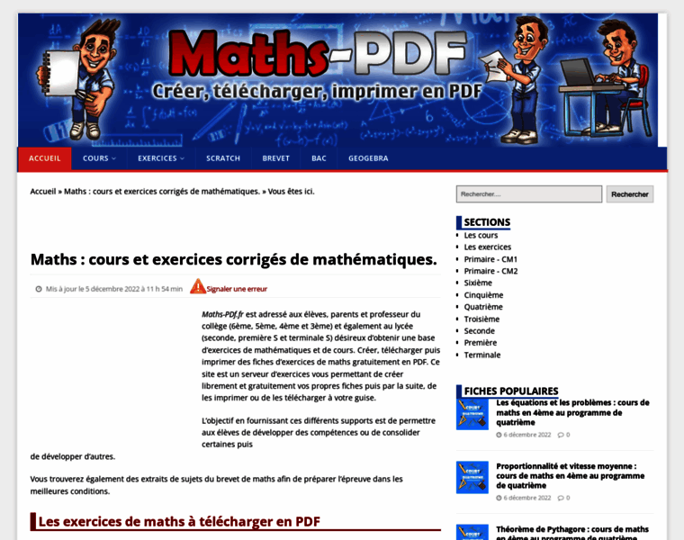 Maths-pdf.fr thumbnail