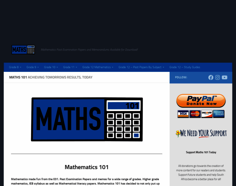 Maths101.co.za thumbnail