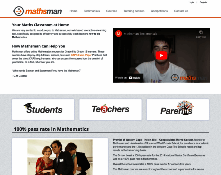 Mathsman.co.za thumbnail
