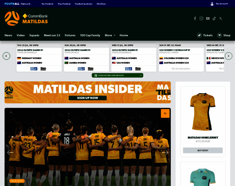 Matildas.com.au thumbnail