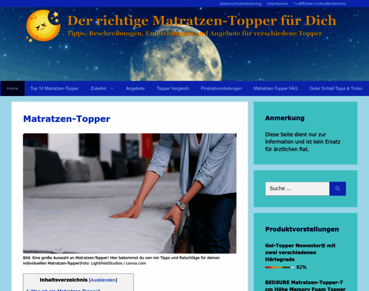 Matratzen-topper-info.de thumbnail