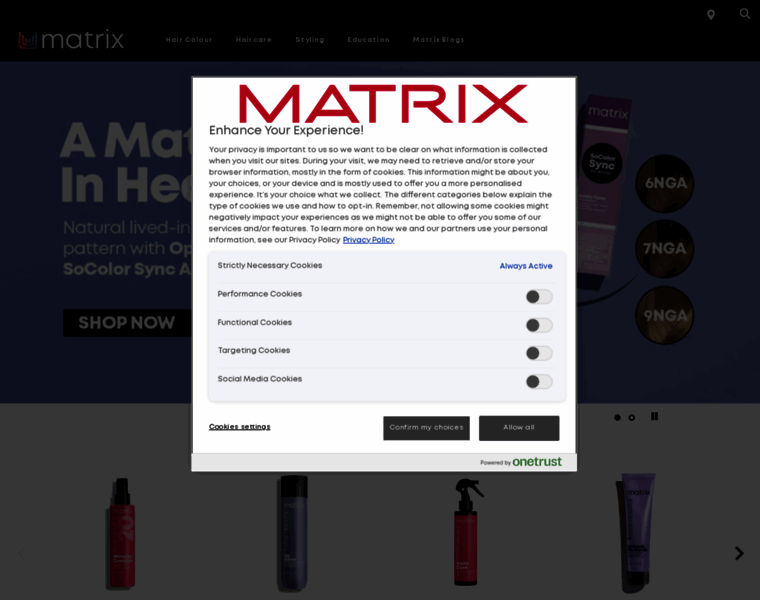Matrixhaircare.co.uk thumbnail