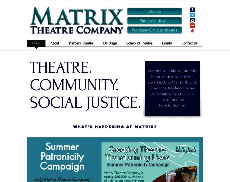 Matrixtheatre.org thumbnail