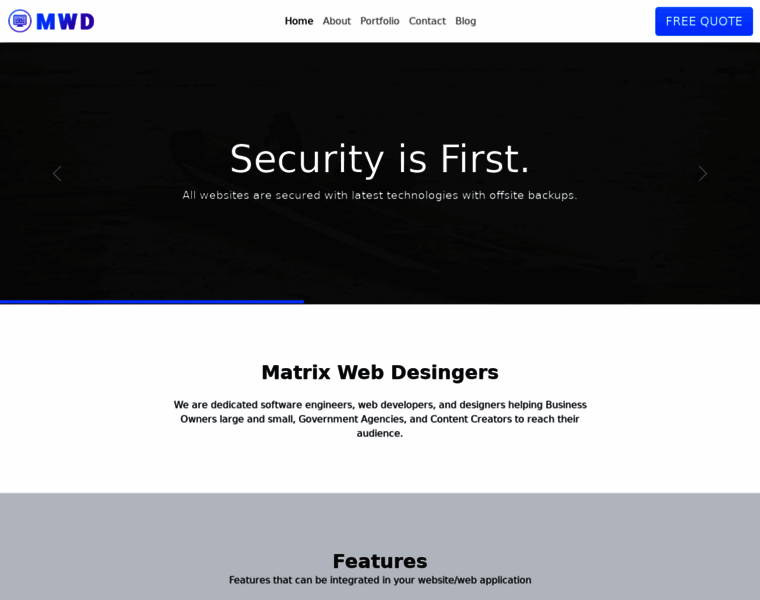 Matrixwebdesigners.com thumbnail