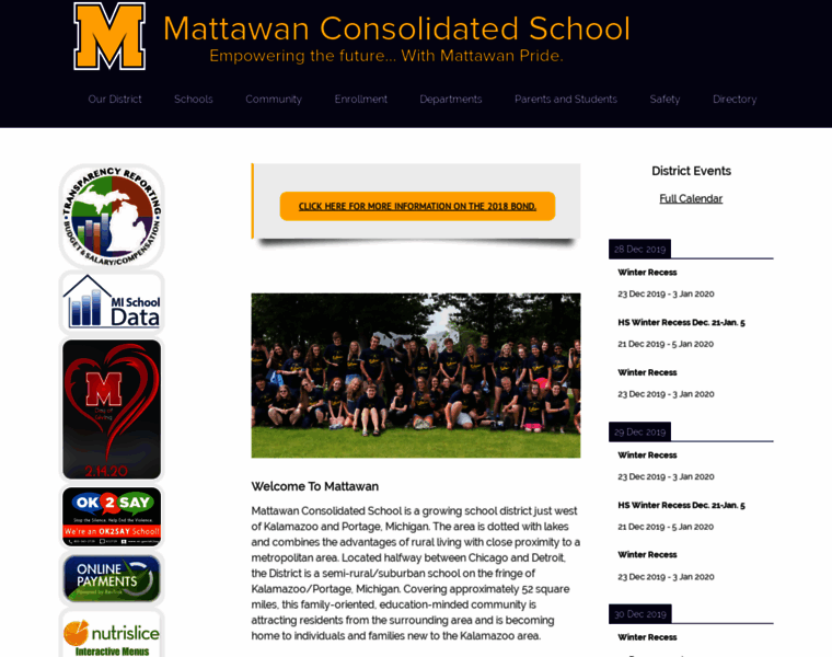 Mattawanschools.org thumbnail