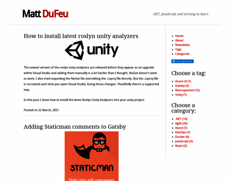 Mattdufeu.co.uk thumbnail