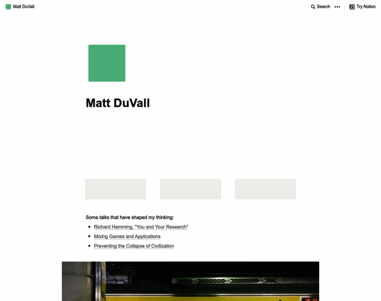 Mattduvall.com thumbnail