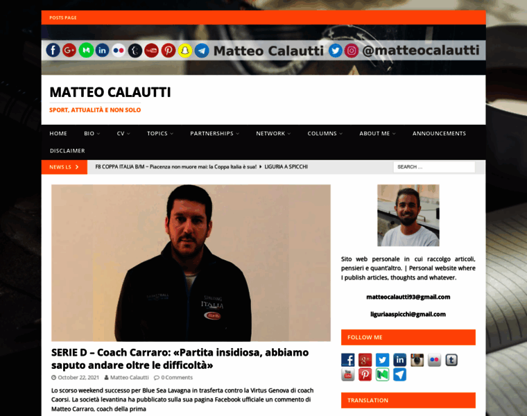 Matteocalautti.com thumbnail