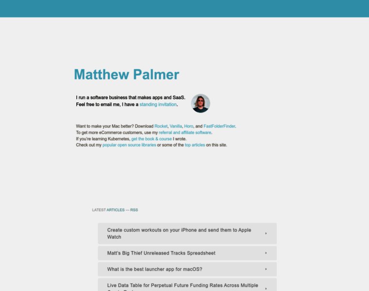 Matthewpalmer.net thumbnail