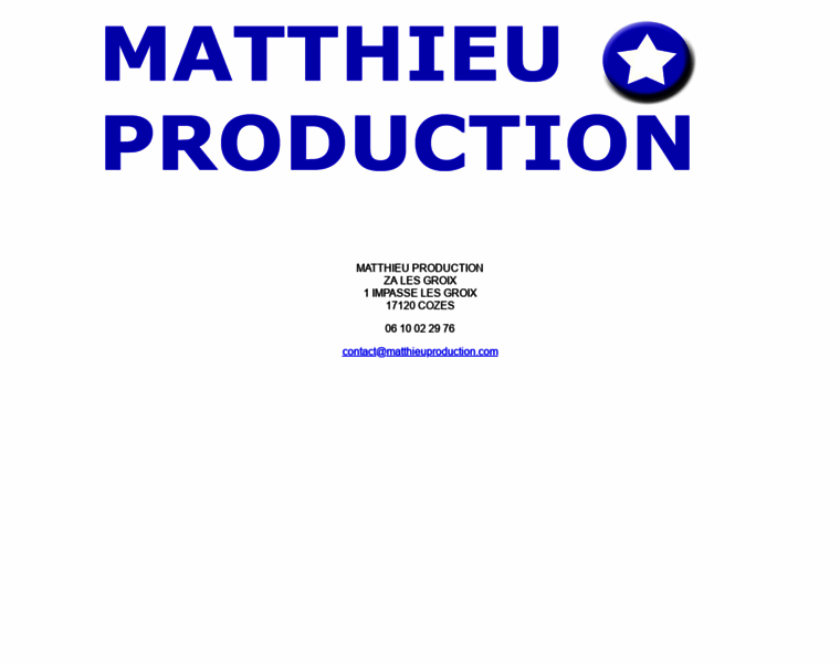 Matthieuproduction.com thumbnail