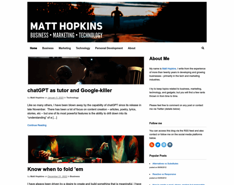 Matthopkins.com thumbnail