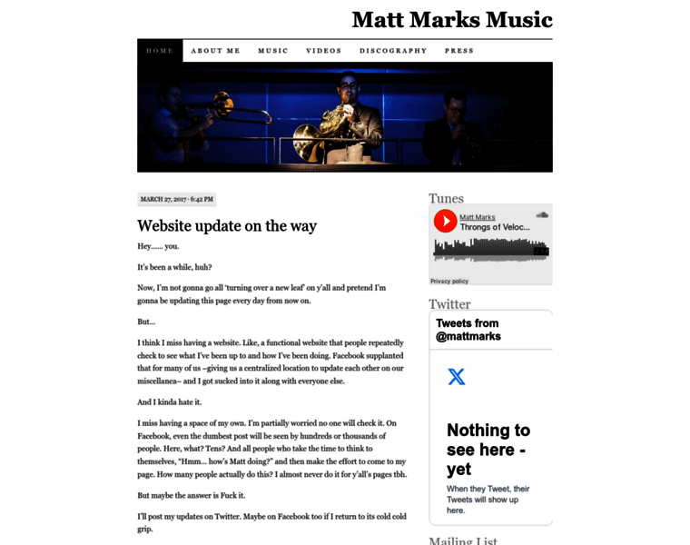 Mattmarksmusic.com thumbnail