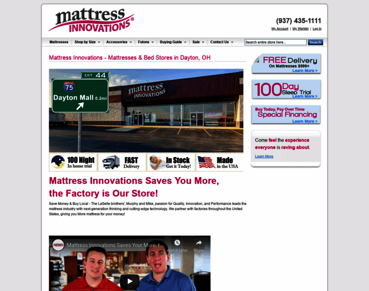 Mattressinnovations.com thumbnail