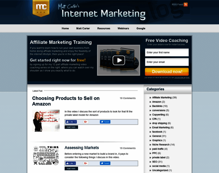 Mattsmarketingblog.com thumbnail