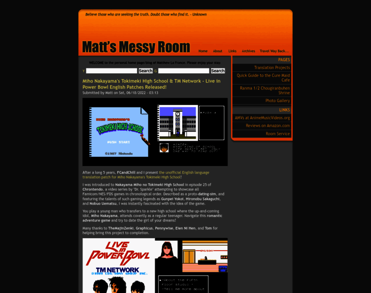 Mattsmessyroom.com thumbnail