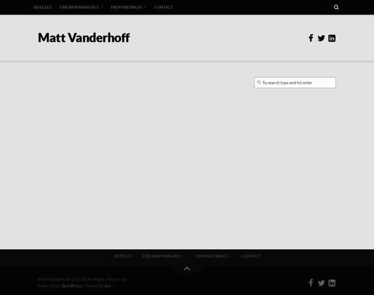 Mattvanderhoff.com thumbnail