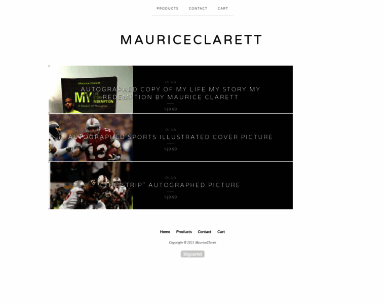 Mauriceclarett.bigcartel.com thumbnail