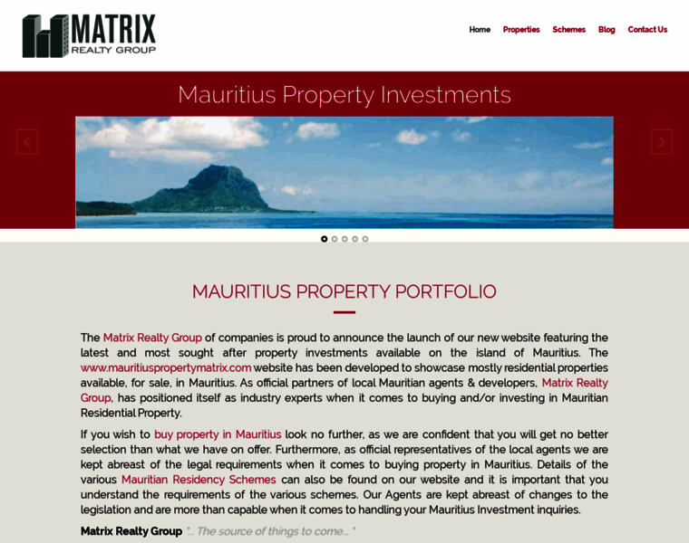 Mauritiuspropertymatrix.com thumbnail