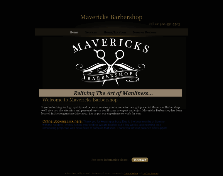 Mavericksbarbershop.net thumbnail