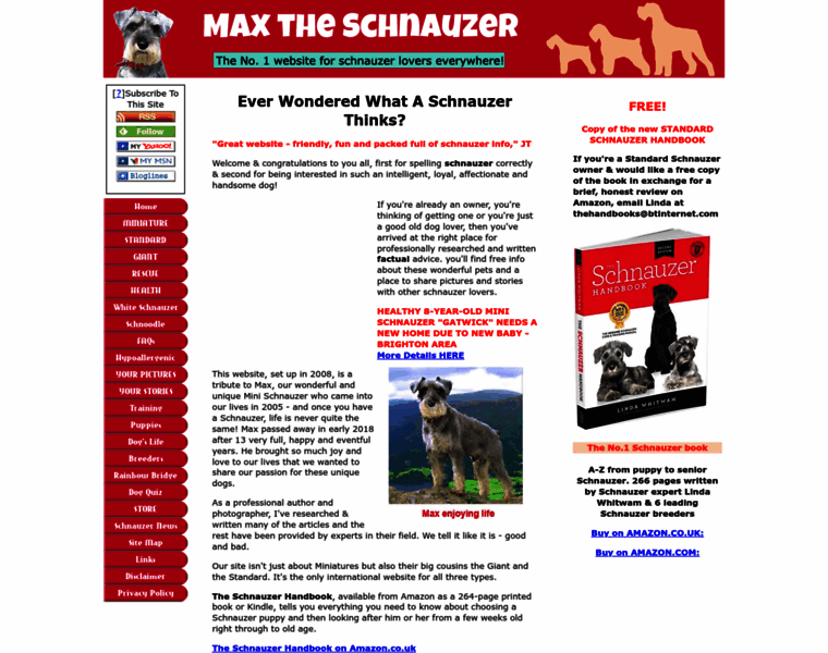 Max-the-schnauzer.com thumbnail