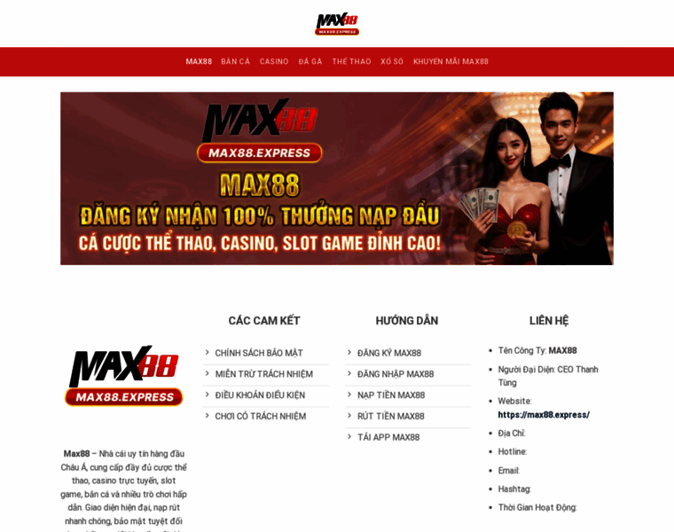 Max88 – Khám Phá Nền Tảng Giải Trí Đẳng Cấp