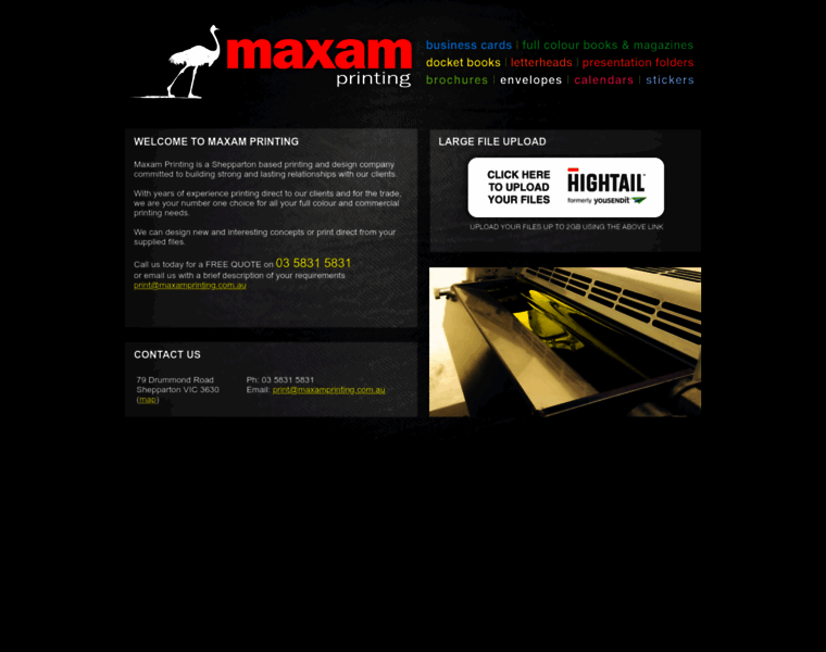 Maxamprinting.com.au thumbnail