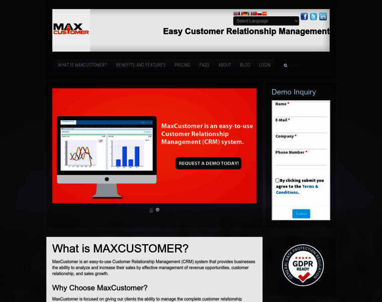Maxcustomer.com thumbnail