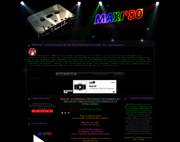 Maxi80.com thumbnail