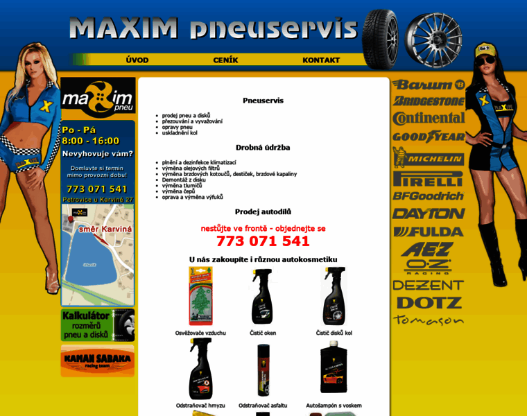 Maxim-pneuservis.cz thumbnail