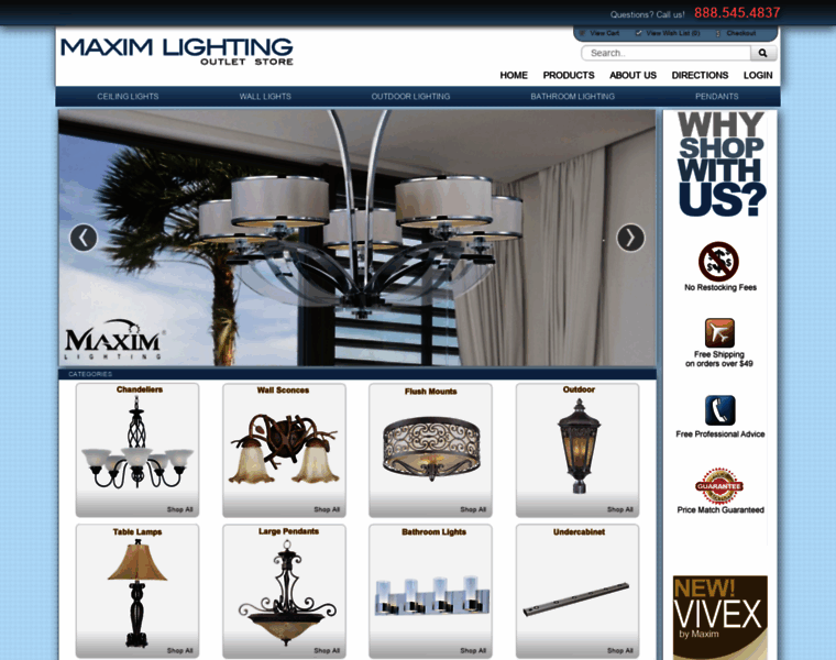 Maximlighting-outletstore.com thumbnail