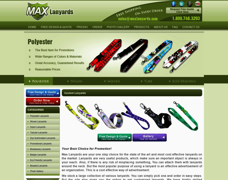 Maxlanyards.com thumbnail