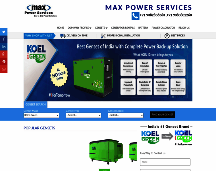 Maxpowerservices.com thumbnail