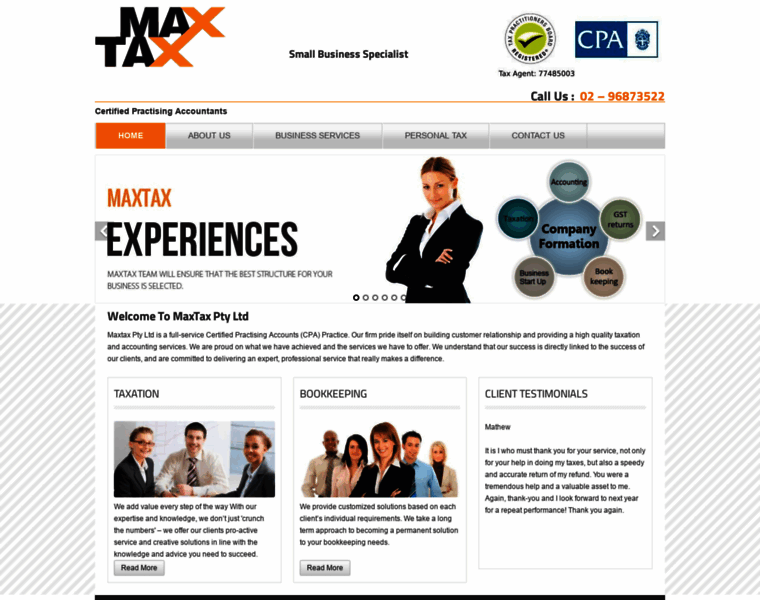 Maxtax.com.au thumbnail