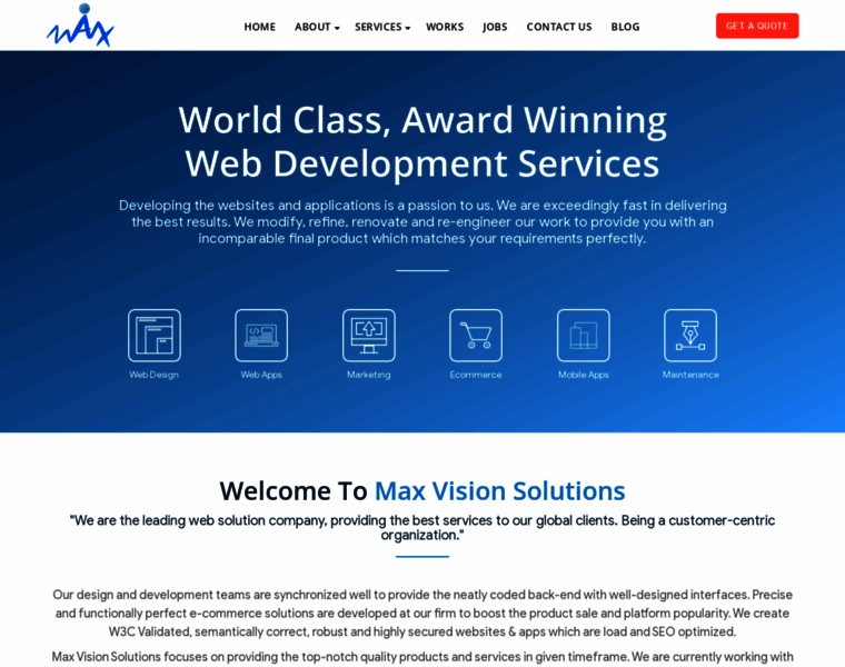 Maxvisionsolutions.com thumbnail