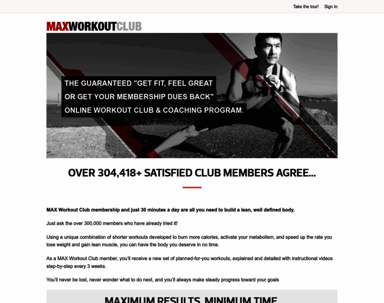 Maxworkoutclub.com thumbnail