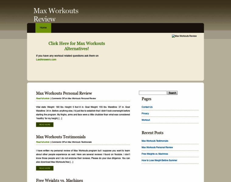 Maxworkoutsreviewed.net thumbnail Maxworkoutsreviewed.net thumbnail