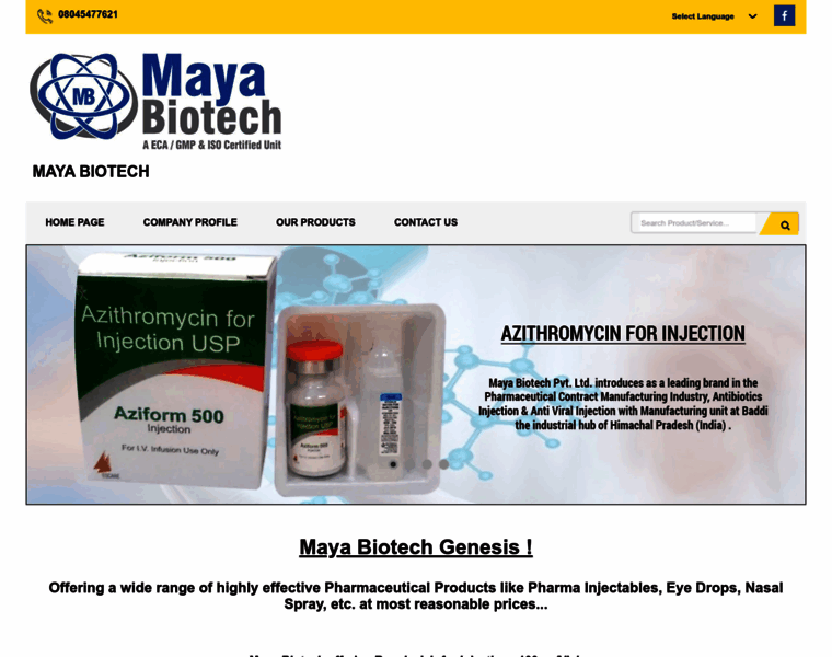 Mayabiotech.in thumbnail