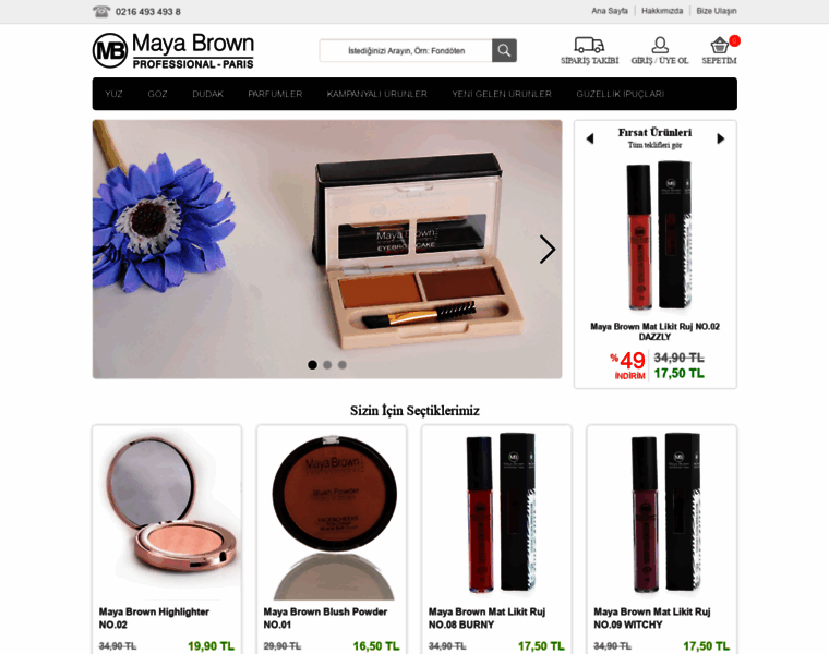 Mayabrowncosmetics.com thumbnail