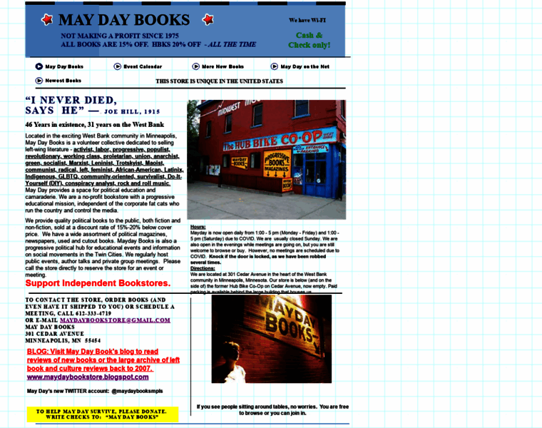 Maydaybookstore.org thumbnail